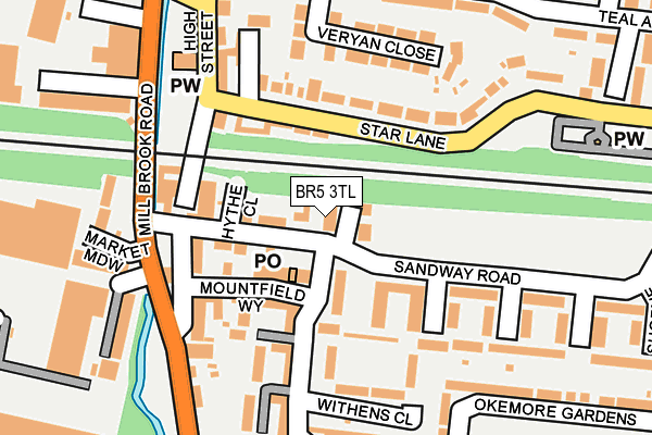 BR5 3TL map - OS OpenMap – Local (Ordnance Survey) BR5 3TL map - OS OpenMap – Local (Ordnance Survey)