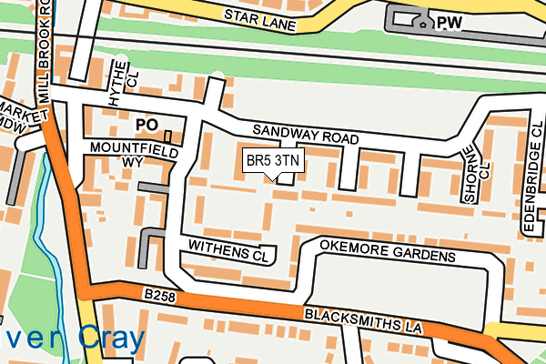 BR5 3TN map - OS OpenMap – Local (Ordnance Survey) BR5 3TN map - OS OpenMap – Local (Ordnance Survey)