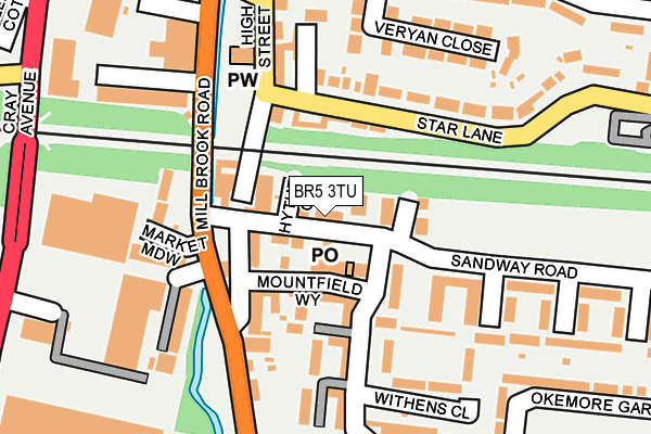 BR5 3TU map - OS OpenMap – Local (Ordnance Survey) BR5 3TU map - OS OpenMap – Local (Ordnance Survey)
