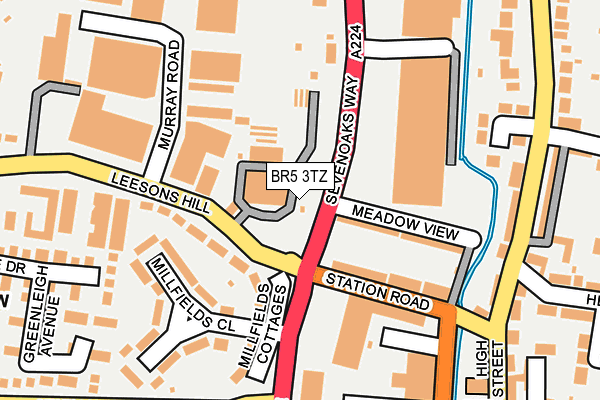 BR5 3TZ map - OS OpenMap – Local (Ordnance Survey) BR5 3TZ map - OS OpenMap – Local (Ordnance Survey)