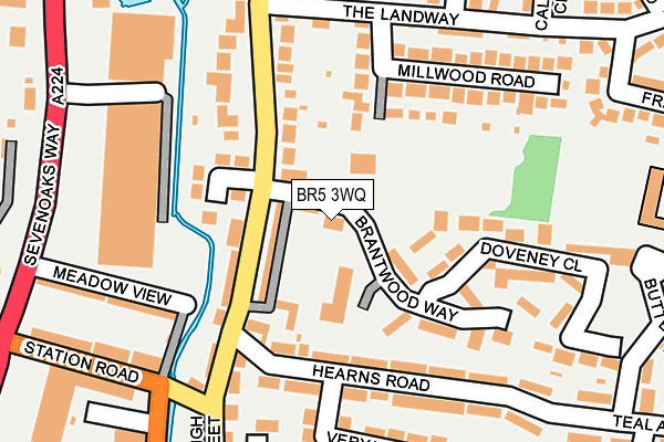 BR5 3WQ map - OS OpenMap – Local (Ordnance Survey) BR5 3WQ map - OS OpenMap – Local (Ordnance Survey)