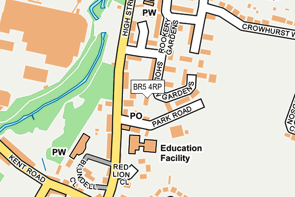 BR5 4RP map - OS OpenMap – Local (Ordnance Survey)