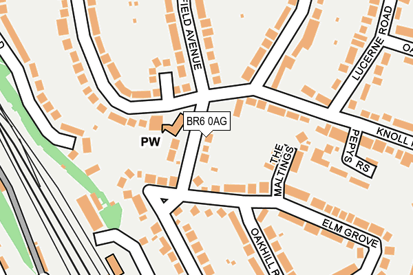BR6 0AG map - OS OpenMap – Local (Ordnance Survey) BR6 0AG map - OS OpenMap – Local (Ordnance Survey)