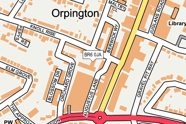 BR6 0JA map - OS OpenMap – Local (Ordnance Survey) BR6 0JA map - OS OpenMap – Local (Ordnance Survey)