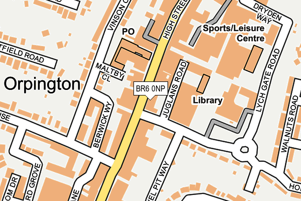BR6 0NP map - OS OpenMap – Local (Ordnance Survey) BR6 0NP map - OS OpenMap – Local (Ordnance Survey)