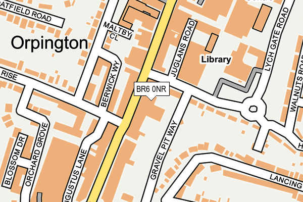 BR6 0NR map - OS OpenMap – Local (Ordnance Survey) BR6 0NR map - OS OpenMap – Local (Ordnance Survey)
