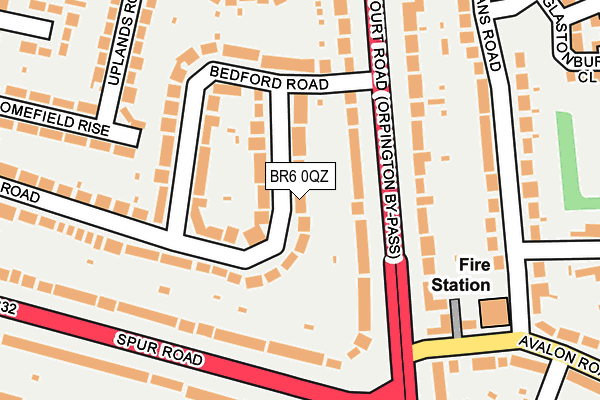 BR6 0QZ map - OS OpenMap – Local (Ordnance Survey) BR6 0QZ map - OS OpenMap – Local (Ordnance Survey)