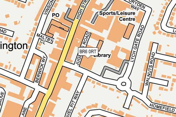 BR6 0RT map - OS OpenMap – Local (Ordnance Survey) BR6 0RT map - OS OpenMap – Local (Ordnance Survey)