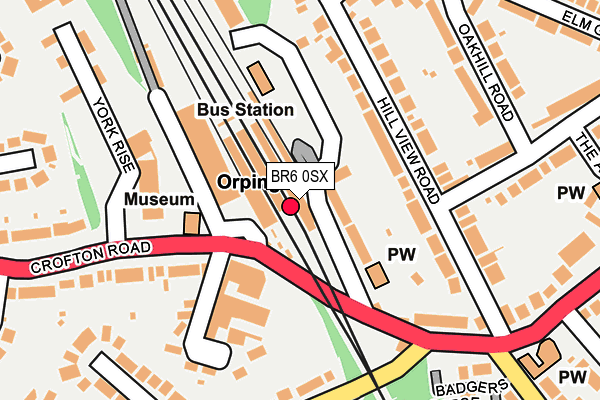 BR6 0SX map - OS OpenMap – Local (Ordnance Survey) BR6 0SX map - OS OpenMap – Local (Ordnance Survey)