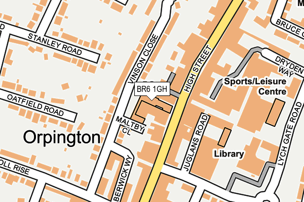 BR6 1GH map - OS OpenMap – Local (Ordnance Survey) BR6 1GH map - OS OpenMap – Local (Ordnance Survey)