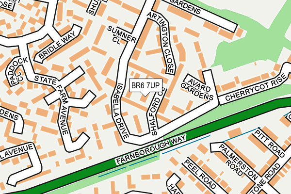BR6 7UP map - OS OpenMap – Local (Ordnance Survey) BR6 7UP map - OS OpenMap – Local (Ordnance Survey)