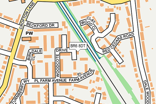 BR6 8DT map - OS OpenMap – Local (Ordnance Survey) BR6 8DT map - OS OpenMap – Local (Ordnance Survey)