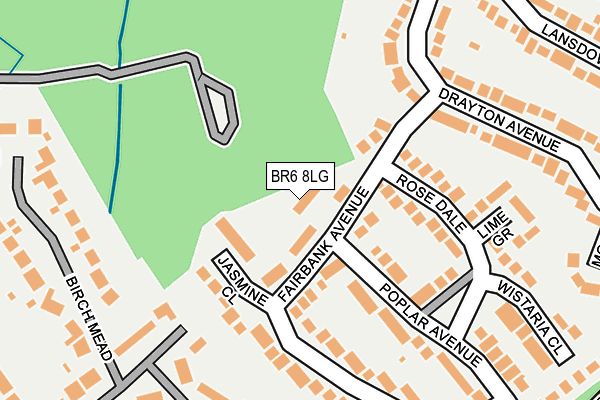BR6 8LG map - OS OpenMap – Local (Ordnance Survey) BR6 8LG map - OS OpenMap – Local (Ordnance Survey)