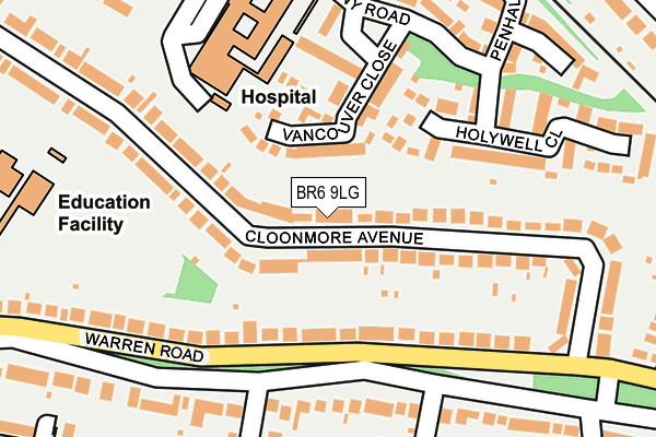 BR6 9LG map - OS OpenMap – Local (Ordnance Survey) BR6 9LG map - OS OpenMap – Local (Ordnance Survey)