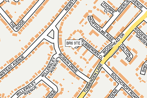 BR6 9TE map - OS OpenMap – Local (Ordnance Survey) BR6 9TE map - OS OpenMap – Local (Ordnance Survey)