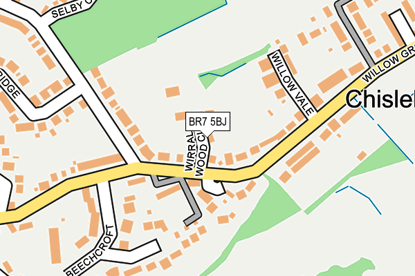 BR7 5BJ map - OS OpenMap – Local (Ordnance Survey) BR7 5BJ map - OS OpenMap – Local (Ordnance Survey)
