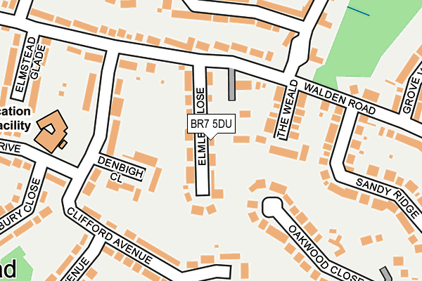 BR7 5DU map - OS OpenMap – Local (Ordnance Survey) BR7 5DU map - OS OpenMap – Local (Ordnance Survey)