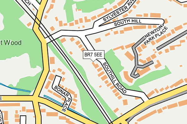 BR7 5EE map - OS OpenMap – Local (Ordnance Survey) BR7 5EE map - OS OpenMap – Local (Ordnance Survey)