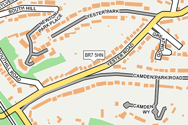 BR7 5HN map - OS OpenMap – Local (Ordnance Survey) BR7 5HN map - OS OpenMap – Local (Ordnance Survey)