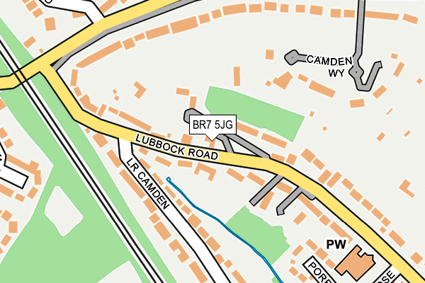 BR7 5JG map - OS OpenMap – Local (Ordnance Survey) BR7 5JG map - OS OpenMap – Local (Ordnance Survey)