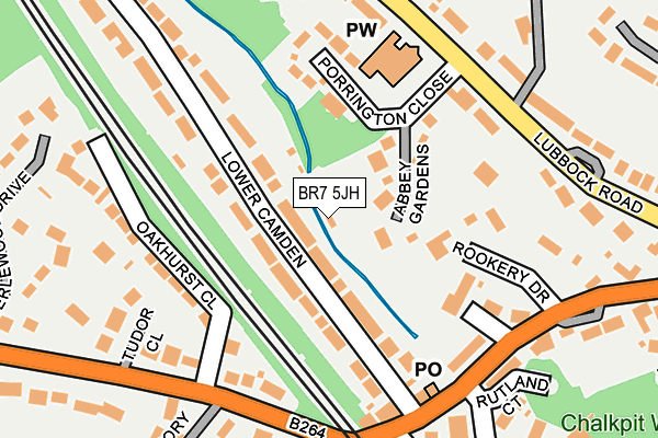 BR7 5JH map - OS OpenMap – Local (Ordnance Survey) BR7 5JH map - OS OpenMap – Local (Ordnance Survey)