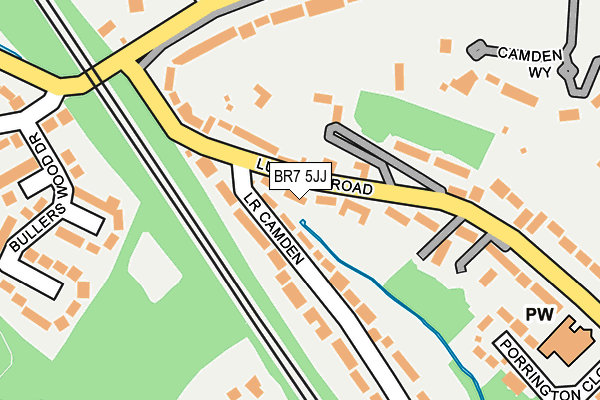 BR7 5JJ map - OS OpenMap – Local (Ordnance Survey) BR7 5JJ map - OS OpenMap – Local (Ordnance Survey)
