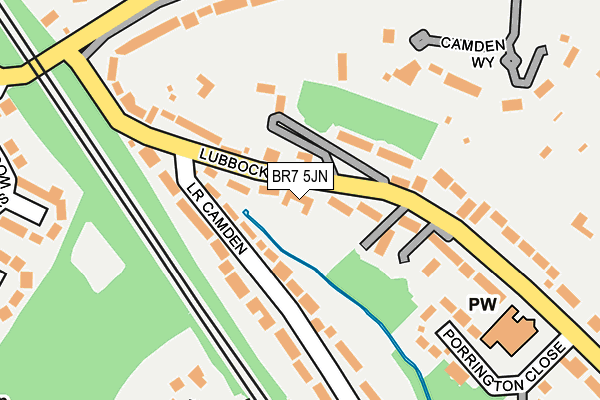 BR7 5JN map - OS OpenMap – Local (Ordnance Survey) BR7 5JN map - OS OpenMap – Local (Ordnance Survey)