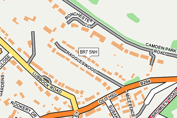 BR7 5NH map - OS OpenMap – Local (Ordnance Survey) BR7 5NH map - OS OpenMap – Local (Ordnance Survey)