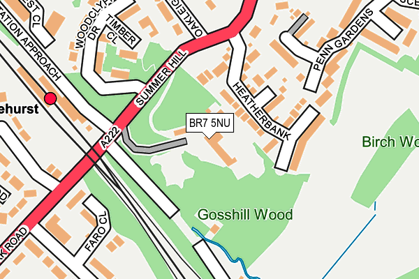 BR7 5NU map - OS OpenMap – Local (Ordnance Survey) BR7 5NU map - OS OpenMap – Local (Ordnance Survey)