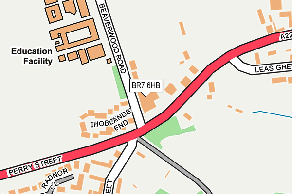 BR7 6HB map - OS OpenMap – Local (Ordnance Survey) BR7 6HB map - OS OpenMap – Local (Ordnance Survey)