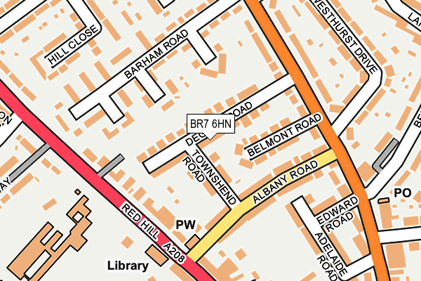 BR7 6HN map - OS OpenMap – Local (Ordnance Survey) BR7 6HN map - OS OpenMap – Local (Ordnance Survey)
