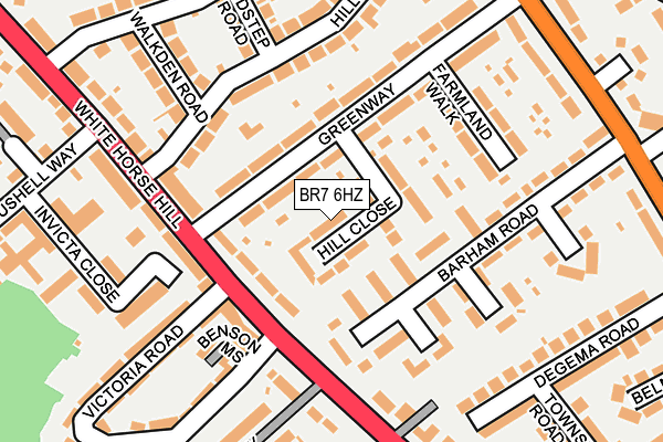 BR7 6HZ map - OS OpenMap – Local (Ordnance Survey) BR7 6HZ map - OS OpenMap – Local (Ordnance Survey)