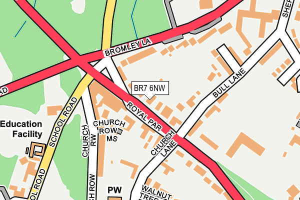 BR7 6NW map - OS OpenMap – Local (Ordnance Survey) BR7 6NW map - OS OpenMap – Local (Ordnance Survey)