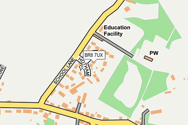 BR8 7UX map - OS OpenMap – Local (Ordnance Survey) BR8 7UX map - OS OpenMap – Local (Ordnance Survey)