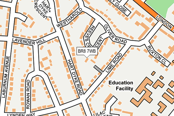 BR8 7WB map - OS OpenMap – Local (Ordnance Survey) BR8 7WB map - OS OpenMap – Local (Ordnance Survey)