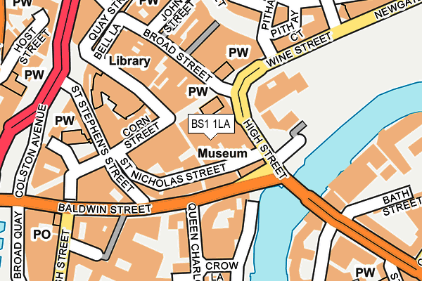BS1 1LA map - OS OpenMap – Local (Ordnance Survey) BS1 1LA map - OS OpenMap – Local (Ordnance Survey)