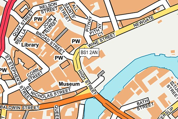 BS1 2AN map - OS OpenMap – Local (Ordnance Survey) BS1 2AN map - OS OpenMap – Local (Ordnance Survey)
