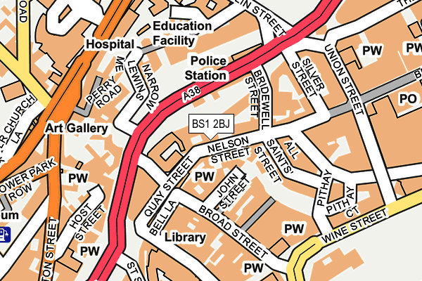 BS1 2BJ map - OS OpenMap – Local (Ordnance Survey) BS1 2BJ map - OS OpenMap – Local (Ordnance Survey)