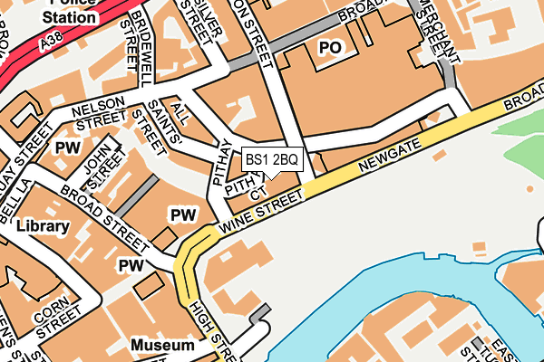 BS1 2BQ map - OS OpenMap – Local (Ordnance Survey)