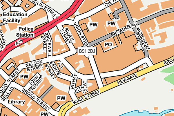 BS1 2DJ map - OS OpenMap – Local (Ordnance Survey) BS1 2DJ map - OS OpenMap – Local (Ordnance Survey)