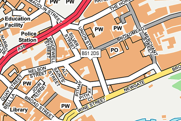 BS1 2DS map - OS OpenMap – Local (Ordnance Survey) BS1 2DS map - OS OpenMap – Local (Ordnance Survey)