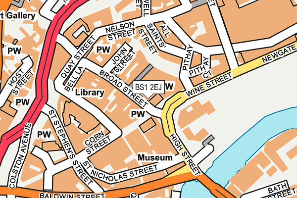 BS1 2EJ map - OS OpenMap – Local (Ordnance Survey) BS1 2EJ map - OS OpenMap – Local (Ordnance Survey)