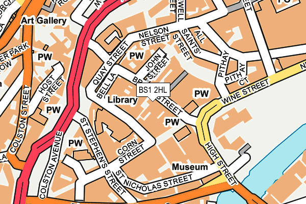 BS1 2HL map - OS OpenMap – Local (Ordnance Survey) BS1 2HL map - OS OpenMap – Local (Ordnance Survey)