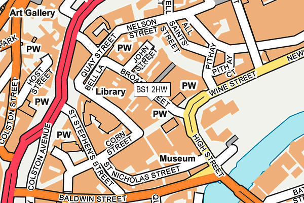 BS1 2HW map - OS OpenMap – Local (Ordnance Survey) BS1 2HW map - OS OpenMap – Local (Ordnance Survey)