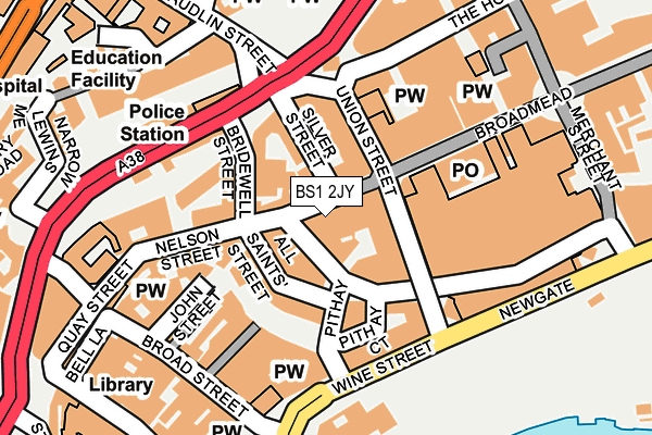 BS1 2JY map - OS OpenMap – Local (Ordnance Survey) BS1 2JY map - OS OpenMap – Local (Ordnance Survey)
