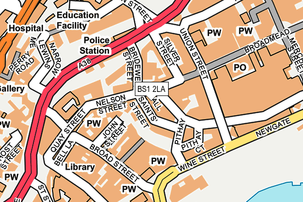 BS1 2LA map - OS OpenMap – Local (Ordnance Survey) BS1 2LA map - OS OpenMap – Local (Ordnance Survey)