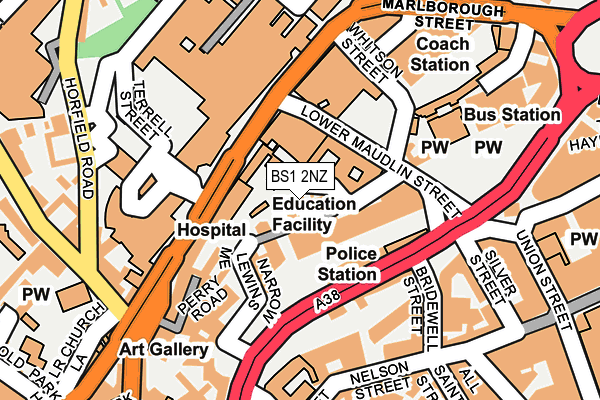 BS1 2NZ map - OS OpenMap – Local (Ordnance Survey) BS1 2NZ map - OS OpenMap – Local (Ordnance Survey)