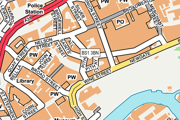BS1 3BN map - OS OpenMap – Local (Ordnance Survey) BS1 3BN map - OS OpenMap – Local (Ordnance Survey)