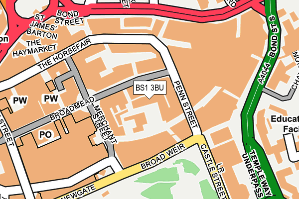 BS1 3BU map - OS OpenMap – Local (Ordnance Survey) BS1 3BU map - OS OpenMap – Local (Ordnance Survey)