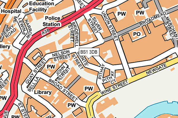 BS1 3DB map - OS OpenMap – Local (Ordnance Survey)